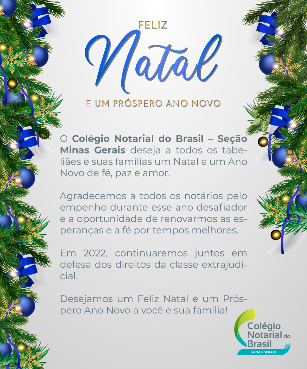 Feliz Natal e próspero Ano Novo! - Diretoria de Gestão de